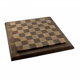 17 1/2" Interchange Ogee Walnut Frame Chess Board with 1 3/4" Squares
