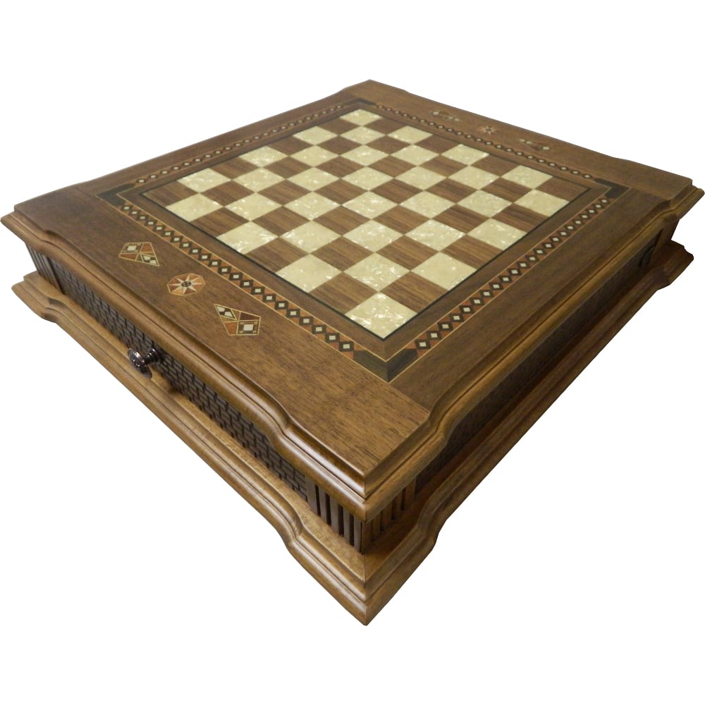 The Exquisite Carved Brass Metal Chess Set, Solid Metal Combo Chess Pieces  & Me