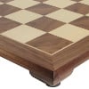 18" Footed Walnut Chess Board