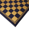 13" Blue and Gold Leatherette Chess Board (Add 69.95)