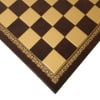13" Brown and Gold Leatherette Chess Board (Add 69.95)