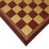 13" Red and Gold Leatherette Chess Board (Add 69.95)