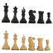 4" MoW Ebonized Legionnaires Staunton Chess Pieces