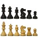3 3/4" Ebonized American Style Staunton Chess Pieces