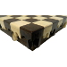 17 3/4" Wengue Drip Storage Chess Board